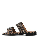 Ganni Animier Flat Sandale mit Schnallen