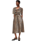 Ganni Animalier Midi Dress