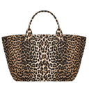 Ganni Animalier Oversize Shopping Bag