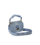 Ganni apo g mini bolso de mezclilla desvaída