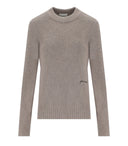 Ganni Beige Crewneck Jumper