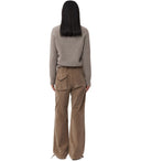 Ganni Beige Crewneck Jumper