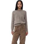 Ganni Beige Crewneck Jumper