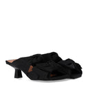 Ganni Black Heeled Mule With Bows