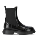 Ganni Black Naplack Mid Chelsea Boot