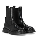 Ganni Black Naplack Mid Chelsea Boot
