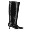 Ganni Black Naplack Slouchy Boot