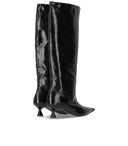 Ganni Black Naplack Slouchy Boot