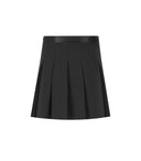 Ganni Black plisado Mini falda