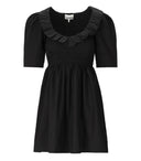 Ganni Black Poplin Dress