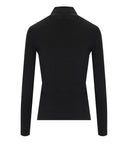 Ganni Black Ribbed Turtleneck Jumper