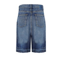 Ganni Blue Denim Bermuda Shorts