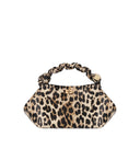 Ganni Bou Handbag With Leopard Print