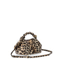 Ganni Bou Handbag With Leopard Print