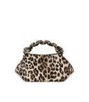 Ganni Bou Handbag With Leopard Print