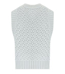 Ganni Cotton Light Blue Vest