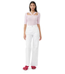 Ganni Cut Out Pink Jumper