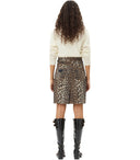 Ganni Denim Animalier Skirt