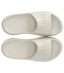 Ganni Egret White Pool Slide Sandal