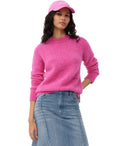 Ganni Fuchsia Crewneck Jumper