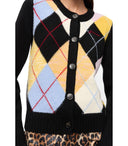 Ganni Harlequin Black Cardigan