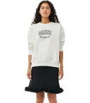 Ganni Isoli Egret White Sweatshirt