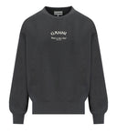 Ganni Isoli Gray Oversize Sweatshirt