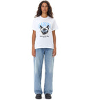 Ganni jersey gato camiseta blanca
