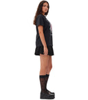 Ganni Jersey Rose Black T -shirt
