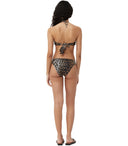 Ganni Leopard Print Cut Out Bikini Bottom