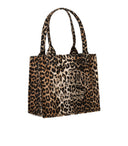 Ganni Leopard Tote Tas