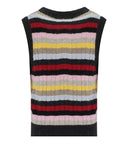 Ganni Multicolor gestreifte Weste