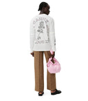 Maglietta Ganni Off bianca a maniche lunghe