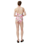 Ganni pink blomster badedragt