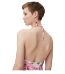 Ganni pink blomster badedragt