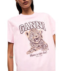 Camiseta de gran tamaño de Ganni Pink