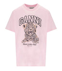 Camiseta de gran tamaño de Ganni Pink