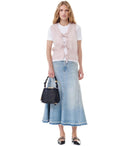 Ganni Pink Sleeveless Cardigan With Bows