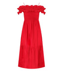 Ganni Red Smock Dress