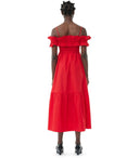 Ganni Red Smock Dress