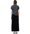 Ganni ontspannen hart grijs t -shirt