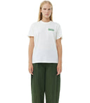 Ganni ontspande loveclub op wit t -shirt