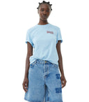 Ganni Relaxed Loveclub Powder Blue T Shirt
