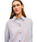 Ganni Soft Chambray Striped Shirt