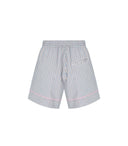 Ganni Soft Chambray Striped Shorts