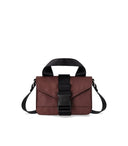 Ganni Tech Mini Chocolate Crossbody taske