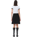 Ganni twill sort mini nederdel