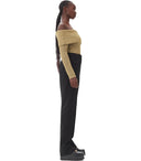 Ganni Twill sorte bukser med lommer