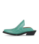 Ganni Western Green Mule