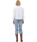 Ganni White Poplin Shirt